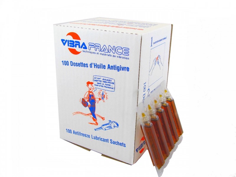 Dosette d'huile pour outils pneumatiques - Vibra France - Dosettes d'huile