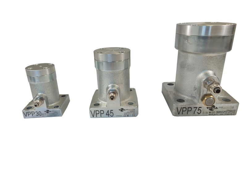 Vibrateur pneumatique à piston percuteur série VPP - Vibra France - Vibrateur pneumatique série VPP (Piston Percuteur)
